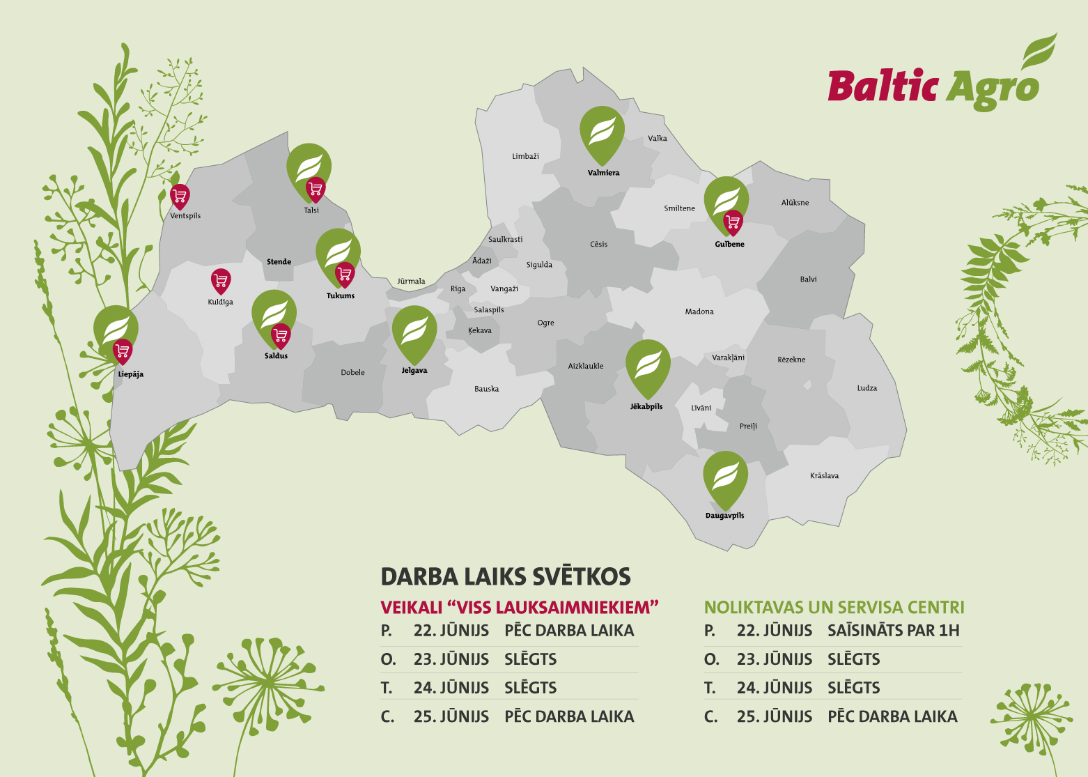 DARBA LAIKS SVĒTKU PERIODĀ
