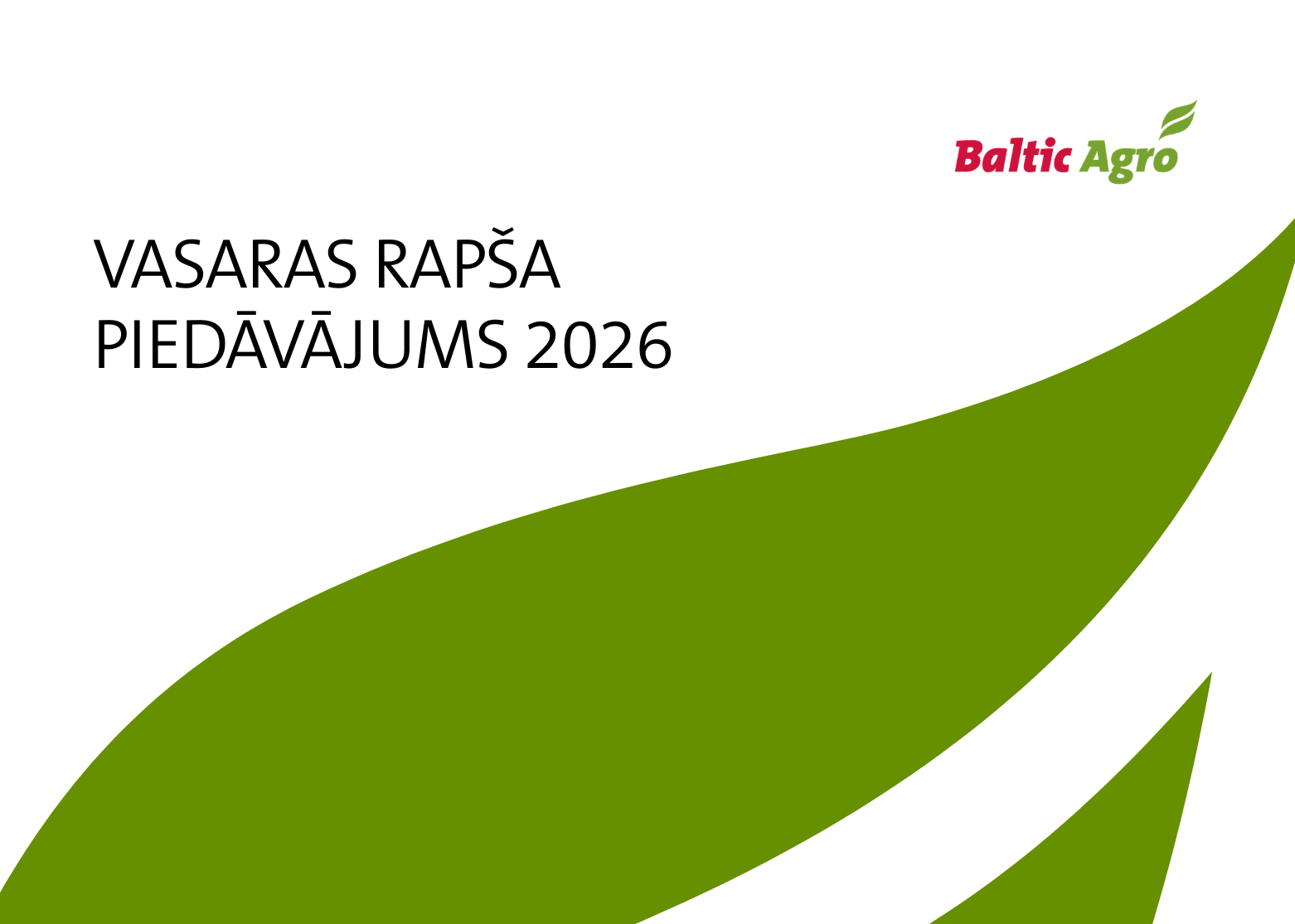 Vasaras rapša piedāvājums 2025