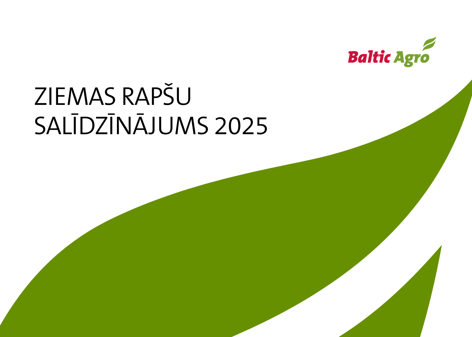 Ziemas rapšu salīdzinājums 2025
